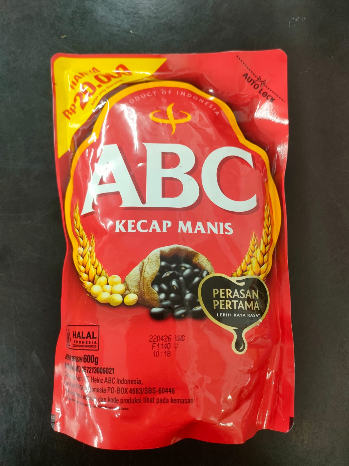 Kecap Abc Reffil 600gr